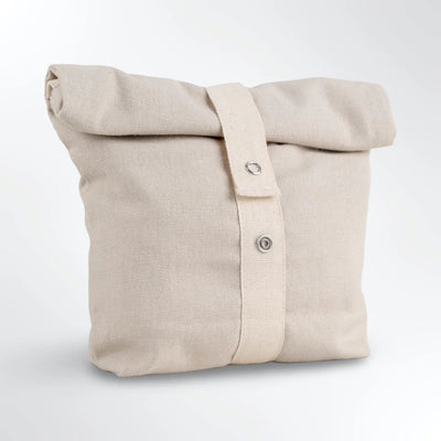 Roll Top Snack Bag in Organic Cotton – Food Wraps on Brown Living™. SKU: RTSB-OC-RS. Img 12.