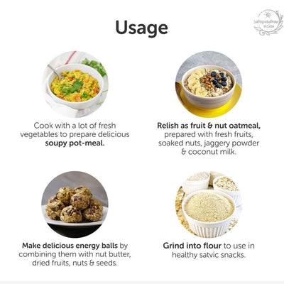 Rolled Oats 600g - Organic & Gluten-Free – Snack Foods on Brown Living™. SKU: 2WG_OR-6H. Img 5.