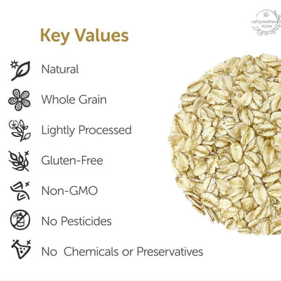 Rolled Oats 600g - Organic & Gluten-Free – Snack Foods on Brown Living™. SKU: 2WG_OR-6H. Img 4.