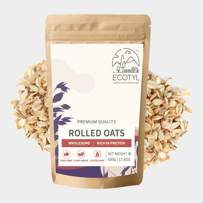 Rolled Oats | Gluten Free | Breakfast Cereal | 500g – Cereal & Meusli on Brown Living™. SKU: EPF0OXXL500. Img 1.