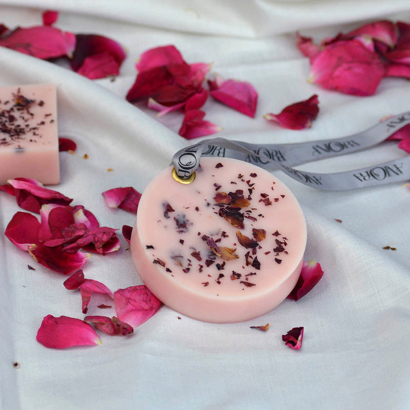 Rose Big Round Sachet | Verified Sustainable Wax Sachets & Fragrance on Brown Living™