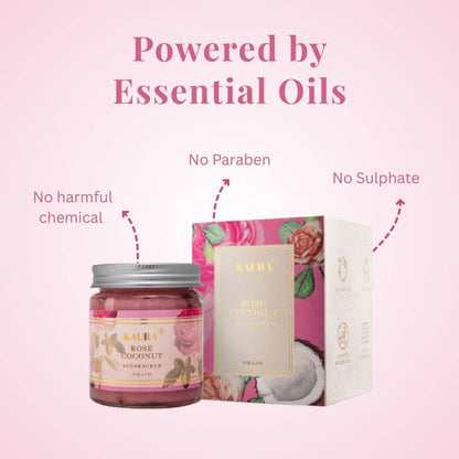 Rose & Coconut Sugar Scrub for Smooth, Glowing Skin | 120g – Body Scrub on Brown Living™. SKU: KI301. Img 7.