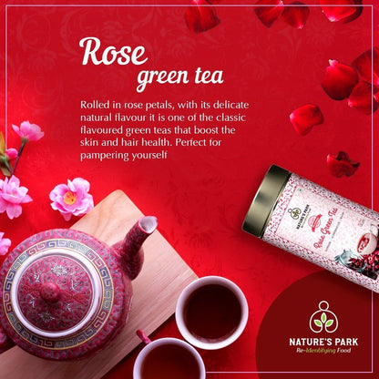 Rose Green Tea Can (125 g) | Verified Sustainable by Brown Living™