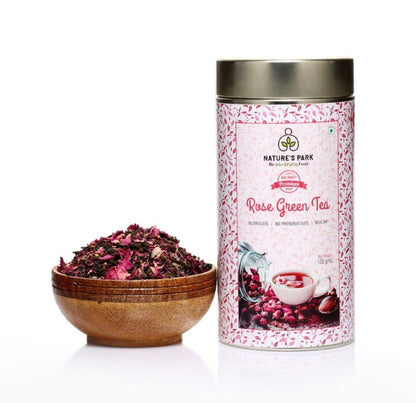 Rose Green Tea Can (125 g) | Verified Sustainable by Brown Living™