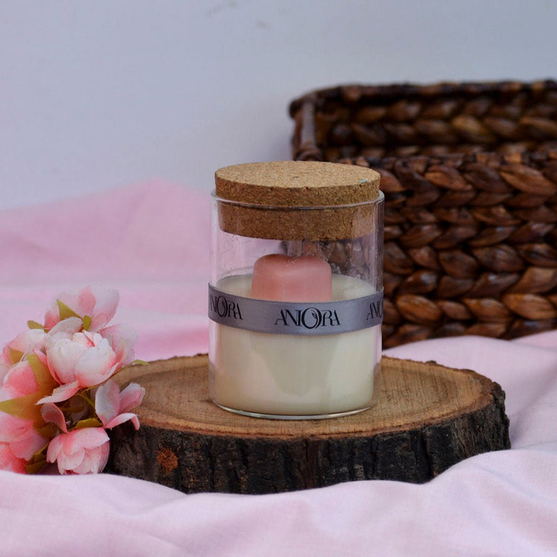 Rose Heart Jar Soy Wax Candle | Verified Sustainable Candles & Fragrances on Brown Living™