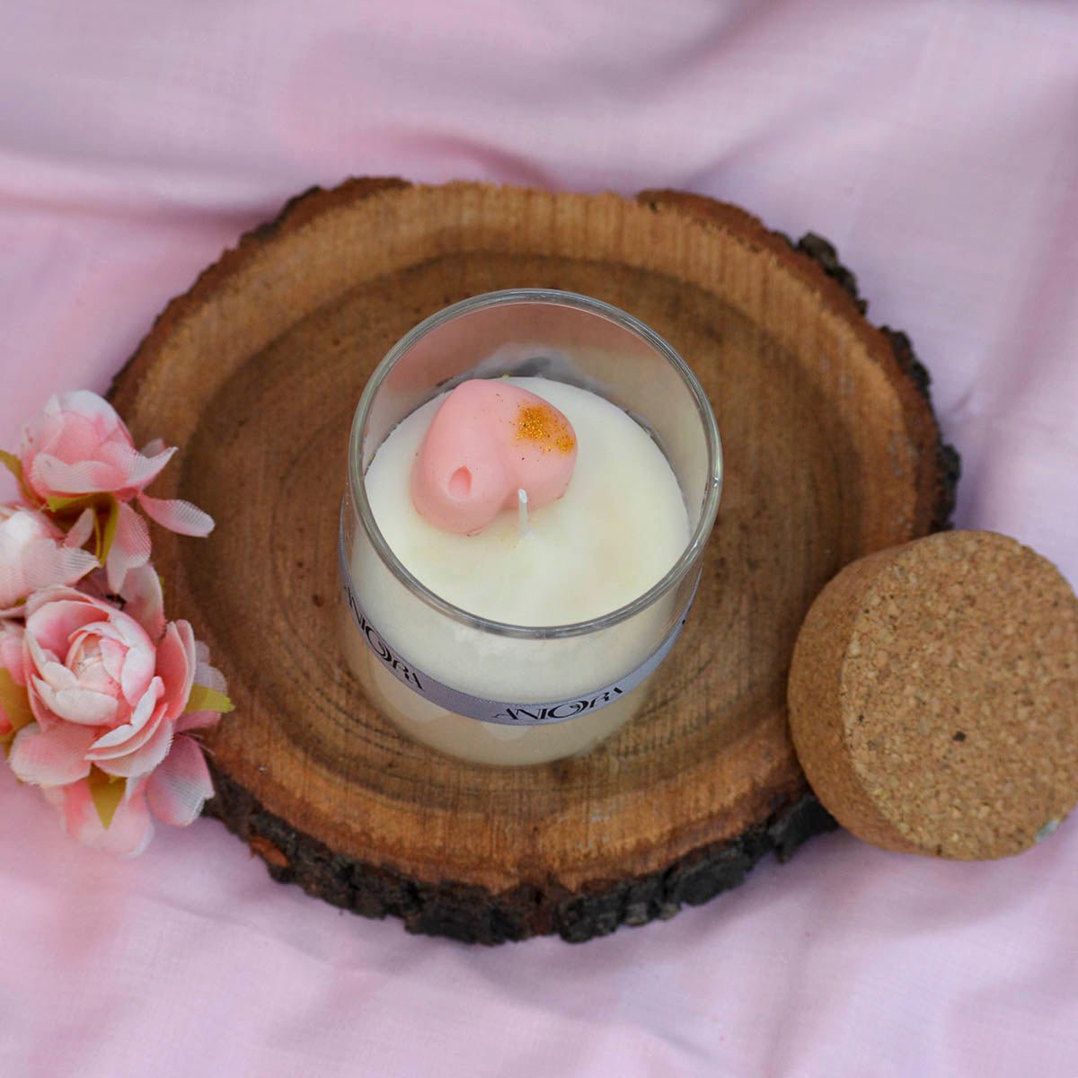 Rose Heart Jar Soy Wax Candle | Verified Sustainable by Brown Living™