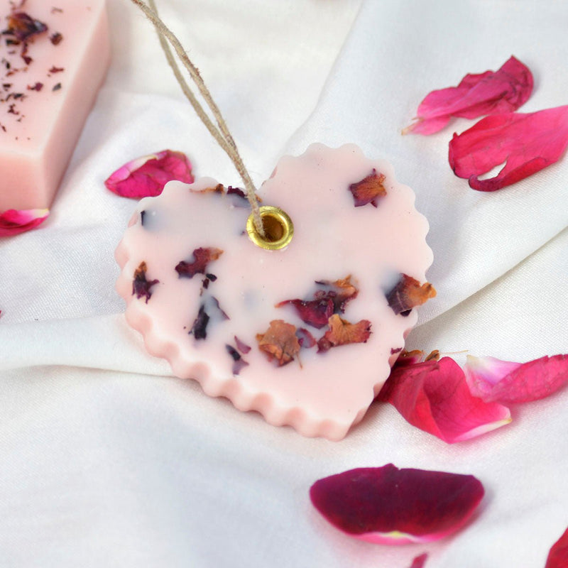 Rose Heart Shape Sachet | Verified Sustainable Wax Sachets & Fragrance on Brown Living™