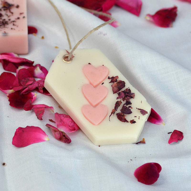 Rose Hexa Heart Sachet | Verified Sustainable Candles & Fragrances on Brown Living™