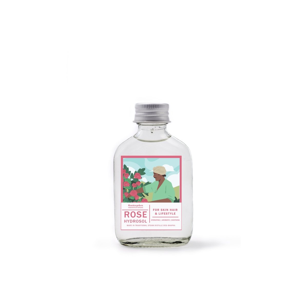 Rose Hydrosol 90ml – After Shave Mist by HERITAGE BOX available on Brown Living™. . SKU: HBRW01. Img 3.