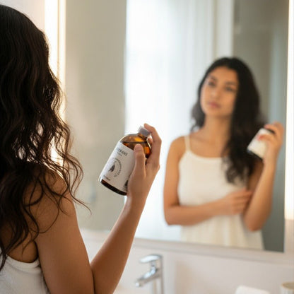 Rose Jasmine Moisturizing Body Oil - 100 ml – Body Oil on Brown Living™. SKU: FFBORJ10L. Img 6.