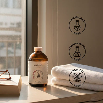 Rose Jasmine Moisturizing Body Oil - 100 ml – Body Oil on Brown Living™. SKU: FFBORJ10L. Img 5.