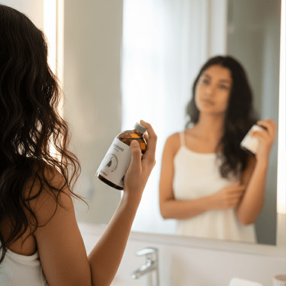 Rose Jasmine Moisturizing Body Oil – Hydrating Natural Body Care – Body Oil on Brown Living™. SKU: FFBORJ10L. Img 6.