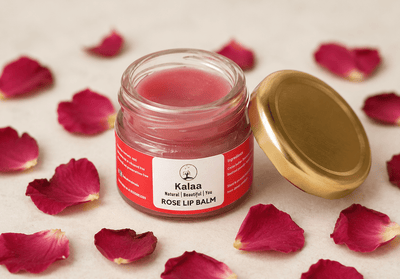 Rose Lip Balm Hydrating Natural Lip Care 20 gm – Lip Balms on Brown Living™. SKU: ROSLPBM. Img 1.