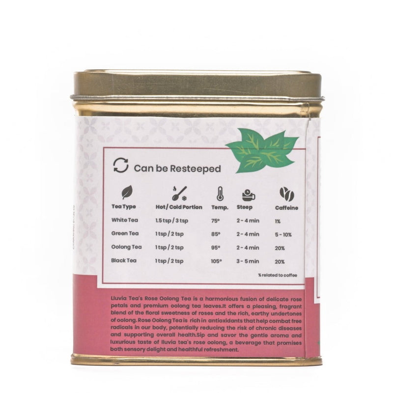 Rose Oolong Tea| Natural Detox and Stress Relief - 50g | Verified Sustainable Tea on Brown Living™