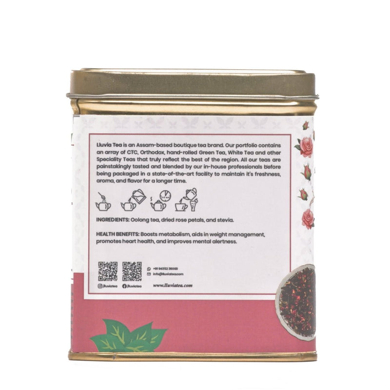 Rose Oolong Tea| Natural Detox and Stress Relief - 50g | Verified Sustainable Tea on Brown Living™