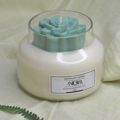 Rose Succulent Soy Wax Candle | Verified Sustainable by Brown Living™