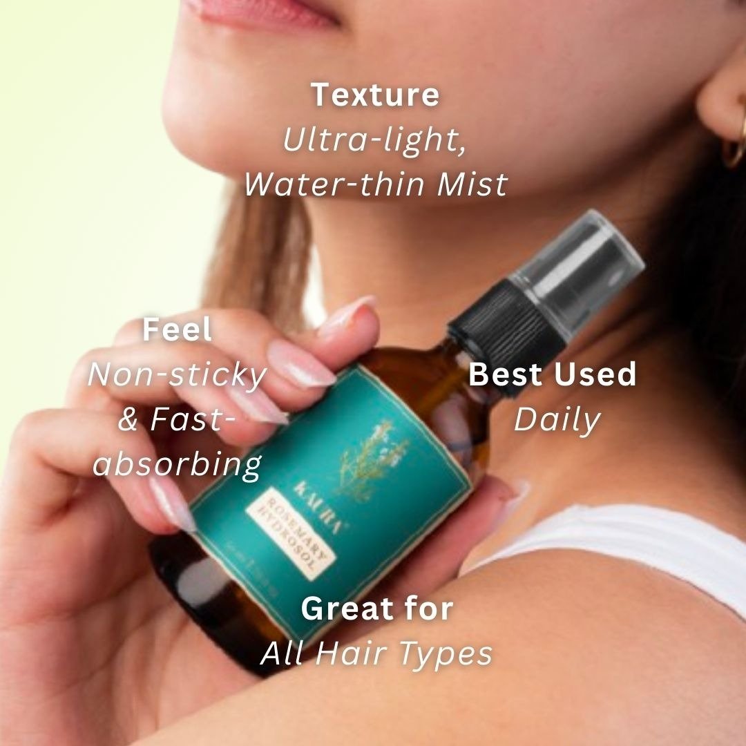 Rosemary Hydrosol Hair Growth Spray | 50ml – Hair Mist by Kaura available on Brown Living™. . SKU: KI243. Img 8.