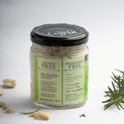 Rosemary Thyme & Oregano – Herbaceous Fermented Cashew Cheese Spread – Jams & Spreads on Brown Living™. SKU: SC03RTO. Img 4.
