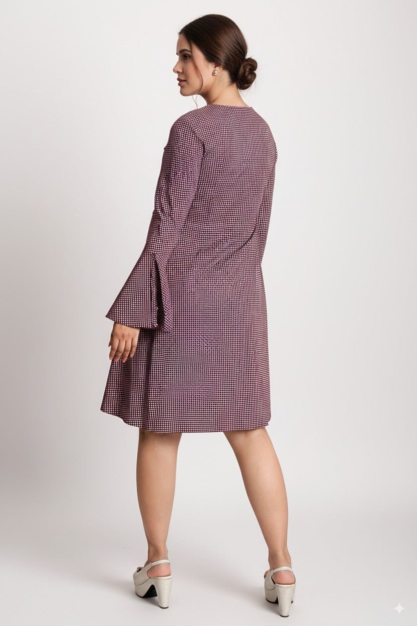 Rosewood Bindu Dress – Elegant Ethnic & Casual Wear for Women – Womens Dress on Brown Living™. SKU: KD09017. Img 4.