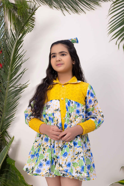 Rosso Tiered Dress | Flowy & Elegant Party Dress for Girls – Womens Dress on Brown Living™. SKU: ML-EN-RD-3393to4. Img 2.