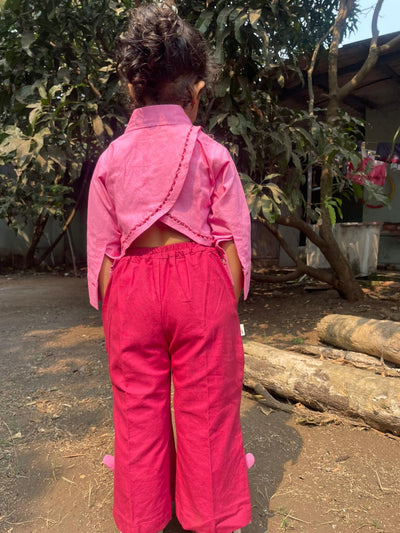 Rosy Twirl Kids Co - ord Set | Comfortable Two - Piece Outfit For Kids – Kids Daywear Sets on Brown Living™. SKU: ST-16-0-6M. Img 3.