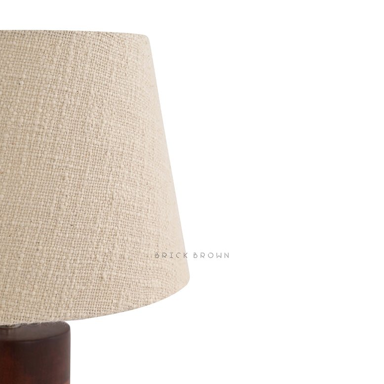 Rounded Twist Night Lamp | Handcrafted Mango Wood Table Lamp | Verified Sustainable by Brown Living™