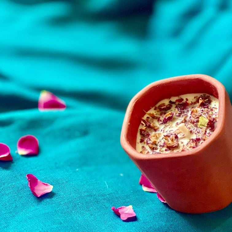 Rowan XL | 5 Wick, 7 wick, Small, Large | Sandalwood Soy wax Candle – Candles & Fragrances by Pravaah India available on Brown Living™. Small . SKU: CAN003_Small_BL. Img 6.
