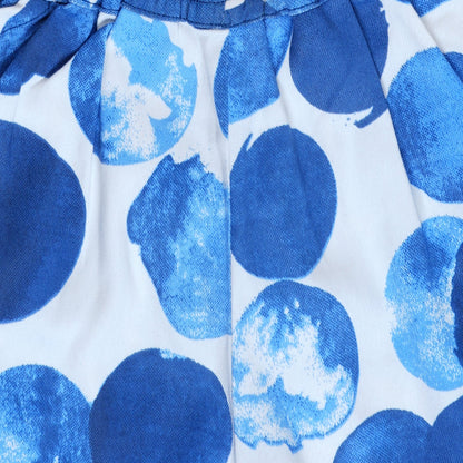 Royal Blue Top & Printed Shorts Set For Girls | Regular Fit – Kids Daywear Sets on Brown Living™. SKU: PG163_1. Img 7.