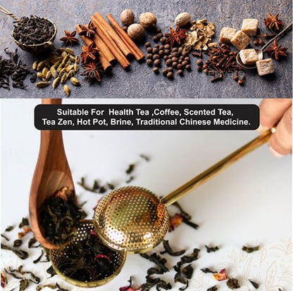 Royal Brass strainer | Loose Leaf Tea | Verified Sustainable by Brown Living™