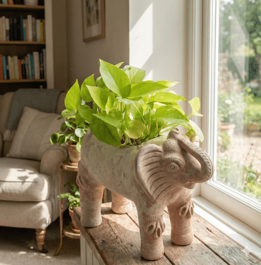 Royal Elephant Earthen Planter – Pots & Planters on Brown Living™. SKU: A0_plt_0070. Img 6.