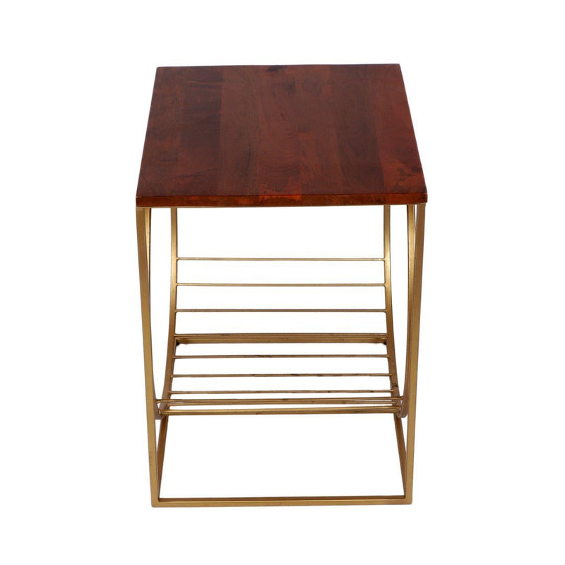 Running Wheel Accent Wooden Table | Verified Sustainable Decor & Artefacts on Brown Living™