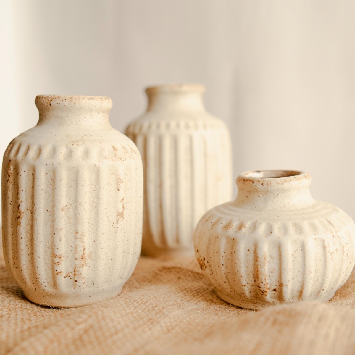 Rustic Bloom - Handmade Vase with Dried Flowers – Home Decor by ArteCasa available on Brown Living™. . SKU: V - 351. Img 1.