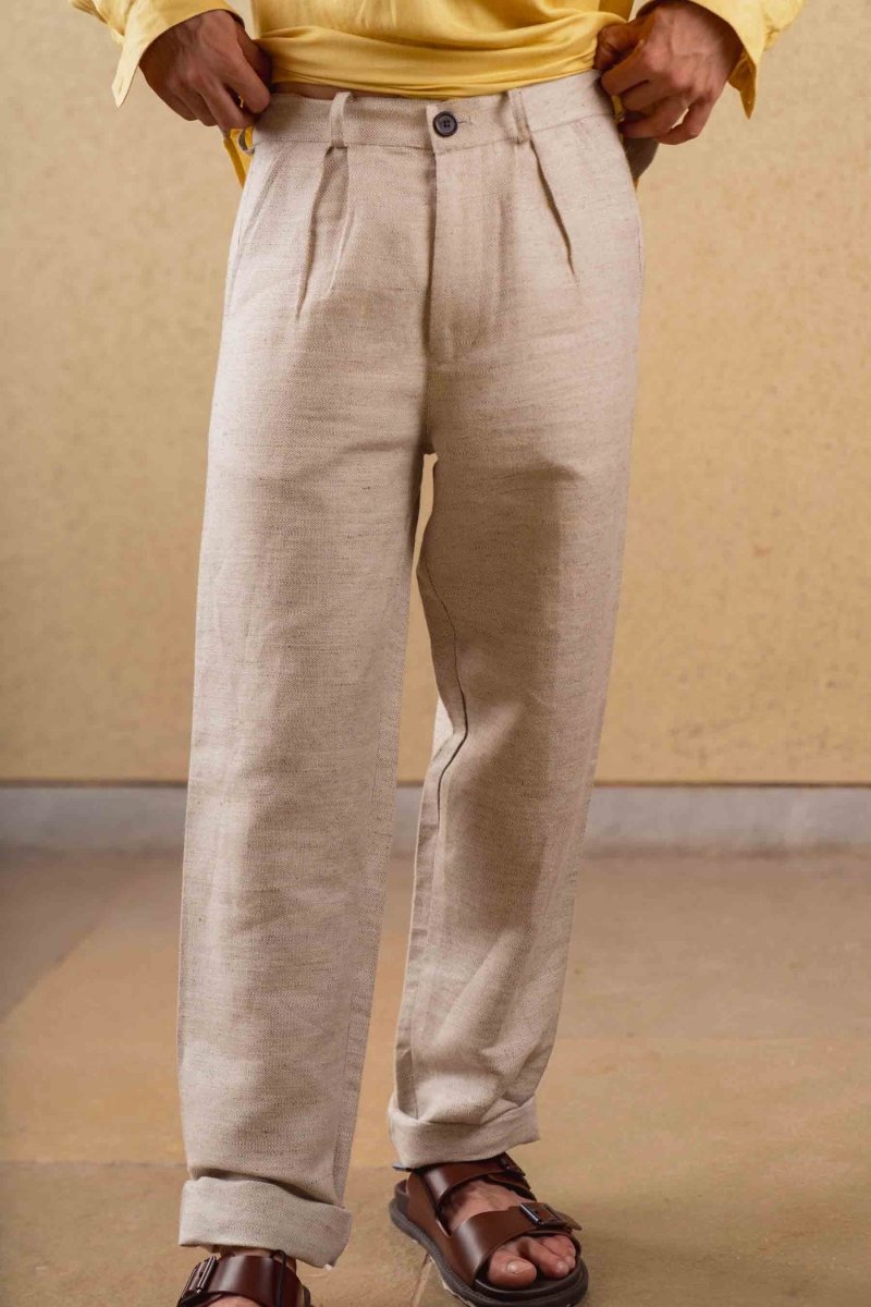 Rustic Pants - Oatmeal - Hemp Tencel | Verified Sustainable by Brown Living™