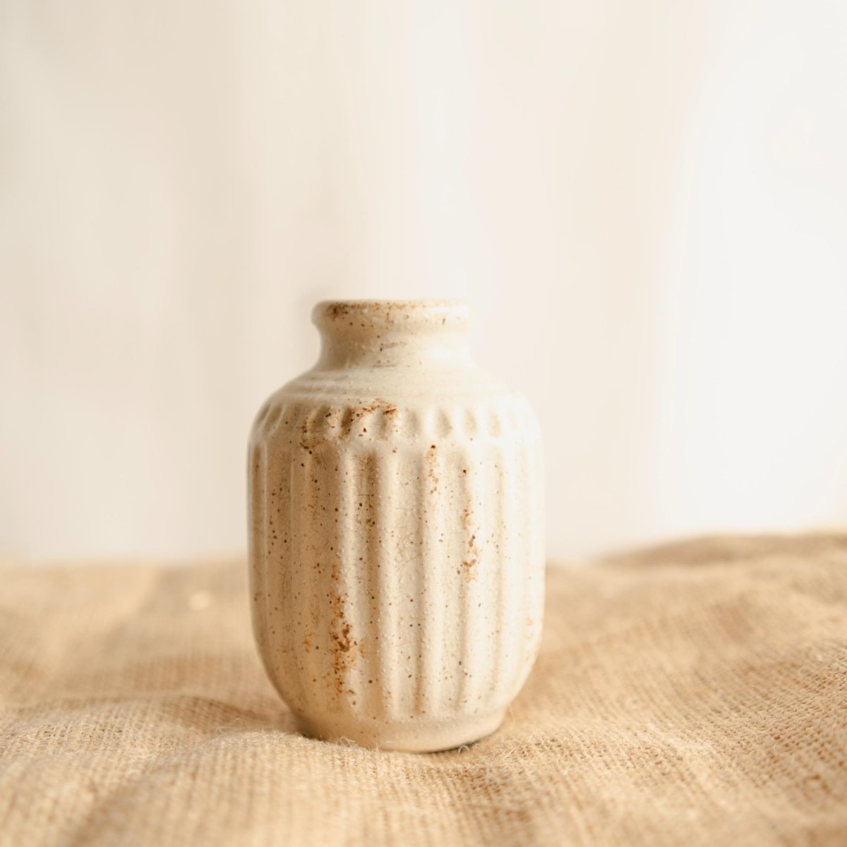 Rustic Pottery Family - Handmade Vase Set of 3 – Home Decor by ArteCasa available on Brown Living™. . SKU: V - 353. Img 3.