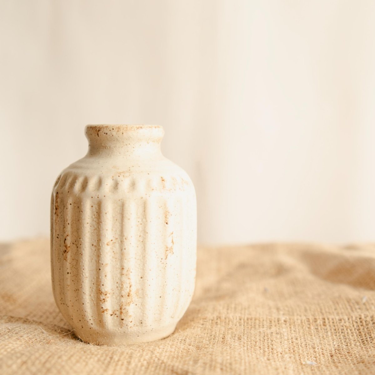 Rustic Pottery Family - Vase Set with Flowers – Home Decor by ArteCasa available on Brown Living™. . SKU: V - 355. Img 4.