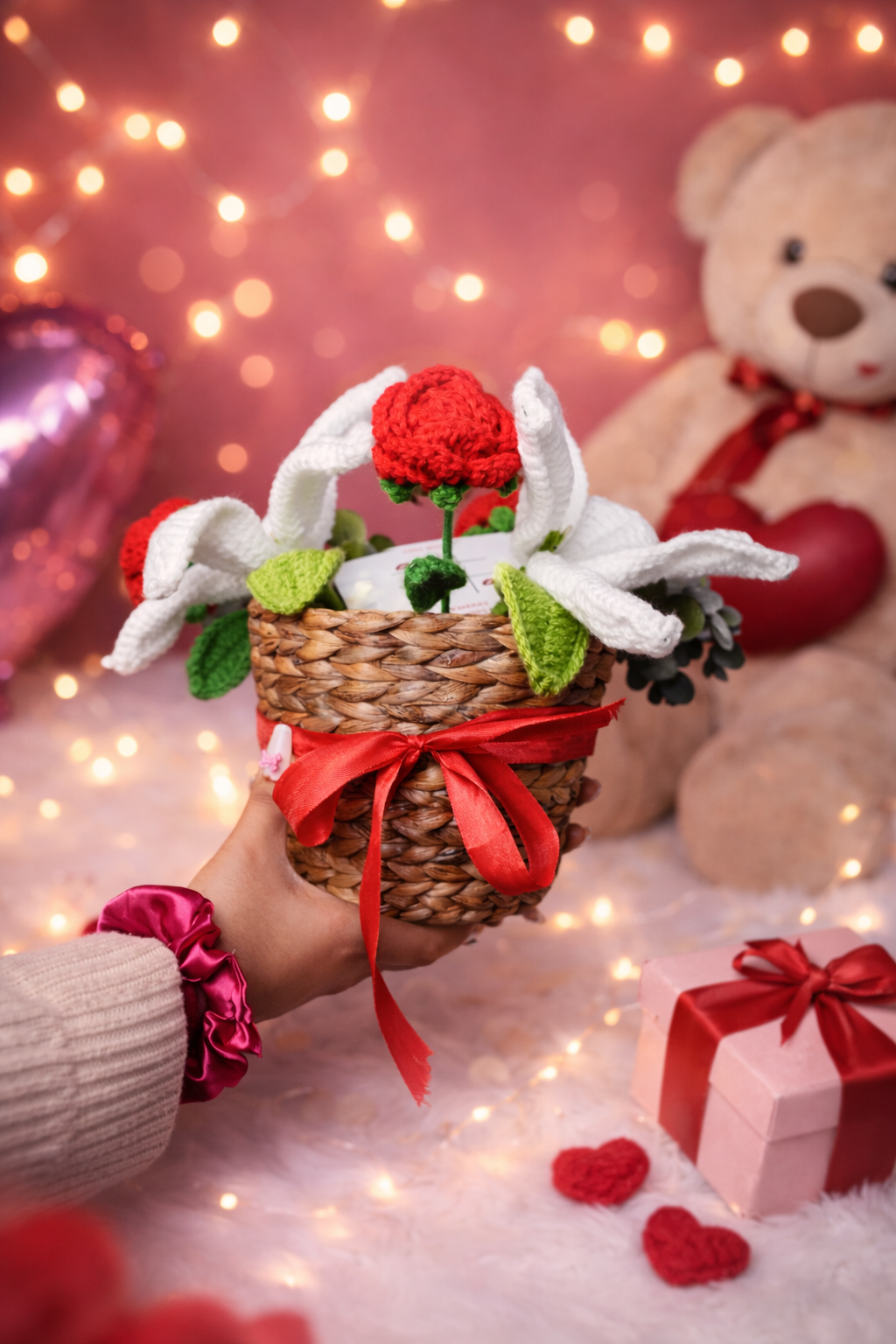 Rustic Romance Handwoven Bamboo Basket | Sustainable Storage Décor – Home Decor on Brown Living™. SKU: GB-399. Img 1.