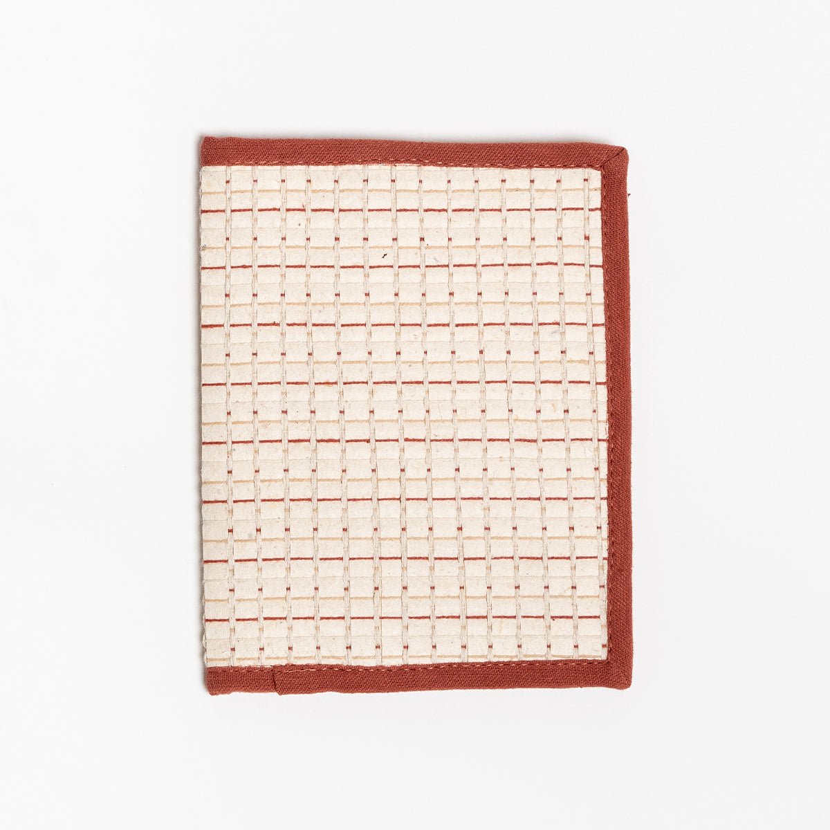 Saad Hand - Woven Passport Holder | Artisan Travel Document Sleeve – Passport Wallet on Brown Living™. SKU: S24WSAADPASS215-BR. Img 6.