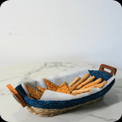Sabai Grass Bread Basket | Set of 2 – Baskets & Boxes on Brown Living™. SKU: C0_sab_00017. Img 1.