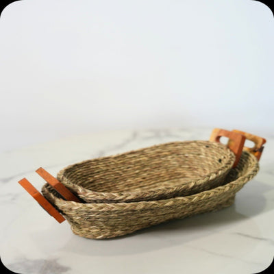 Sabai Grass Bread Basket | Set of 2 – Baskets & Boxes on Brown Living™. SKU: C0_sab_00019. Img 8.