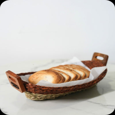 Sabai Grass Bread Basket | Set of 2 – Baskets & Boxes on Brown Living™. SKU: C0_sab_00018. Img 2.