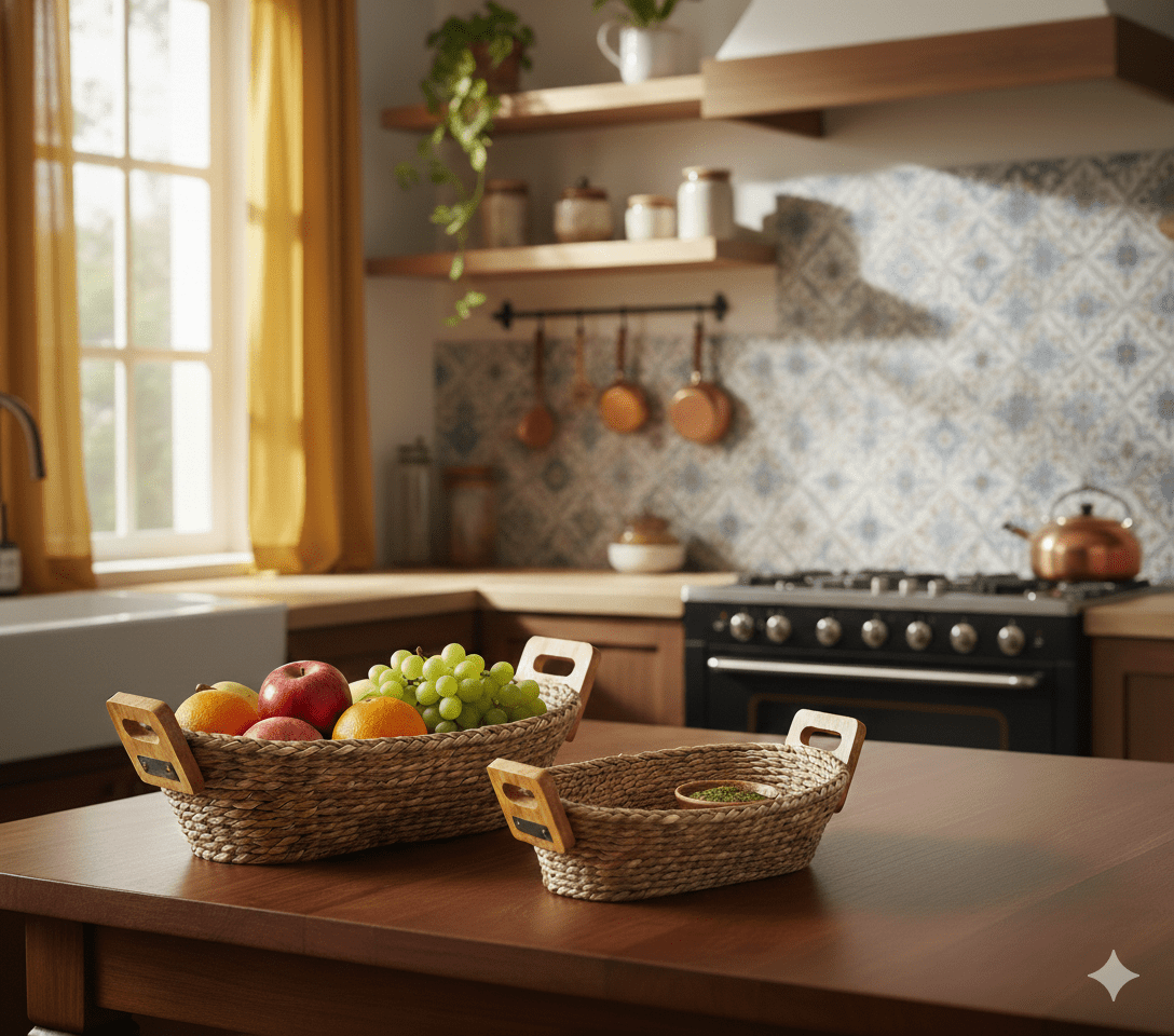 Sabai Grass Bread Basket | Set of 2 – Baskets & Boxes on Brown Living™. SKU: C0_sab_00019. Img 12.