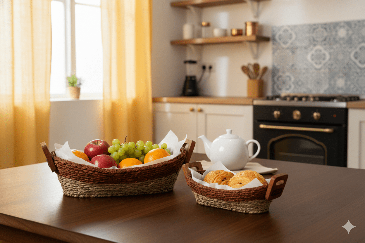 Sabai Grass Bread Basket | Set of 2 – Baskets & Boxes on Brown Living™. SKU: C0_sab_00019. Img 11.