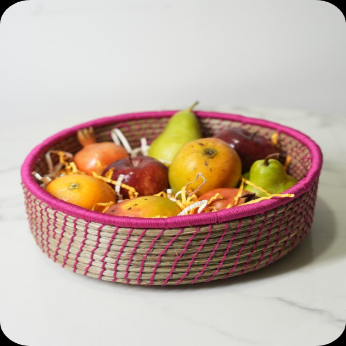 Sabai Grass Multi - Purpose Basket – Baskets & Boxes by Swadeh available on Brown Living™. Fuschia Flair Origin . SKU: C0_sab_00058. Img 2.