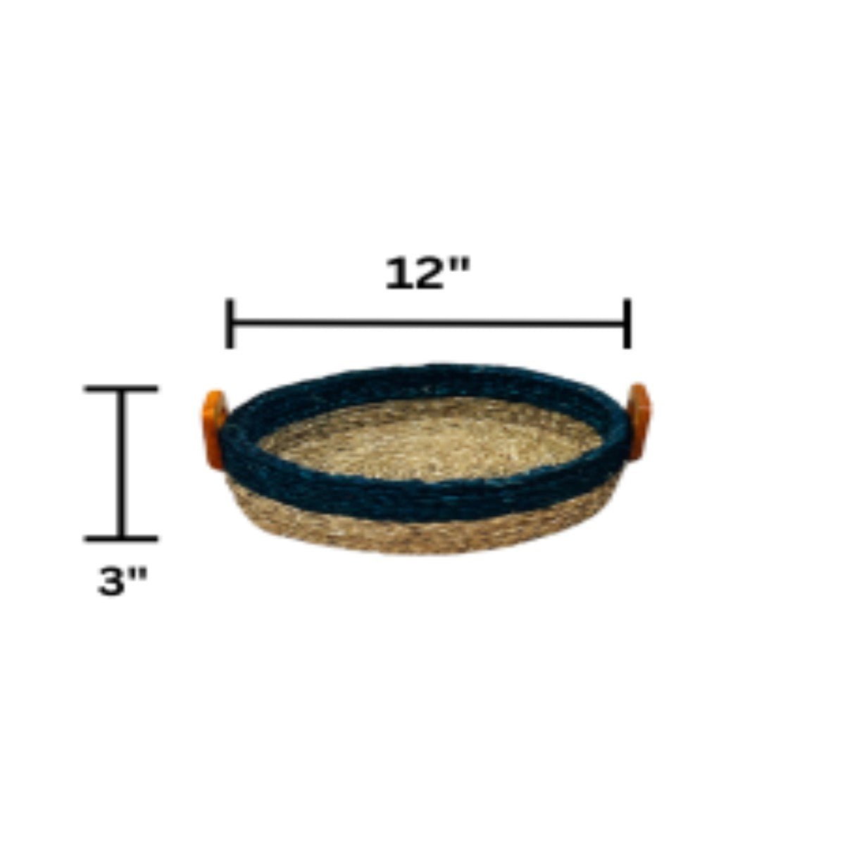 Sabai Grass Multi - purpose Basket with handle – Baskets & Boxes by Swadeh available on Brown Living™. Marigold Blaze Origin . SKU: C0_sab_00063. Img 5.