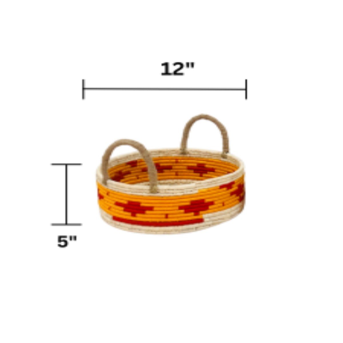 Sabai Grass Multi - purpose Basket with handle – Baskets & Boxes by Swadeh available on Brown Living™. Turquoise Trail Origin . SKU: C0_sab_00061S. Img 3.
