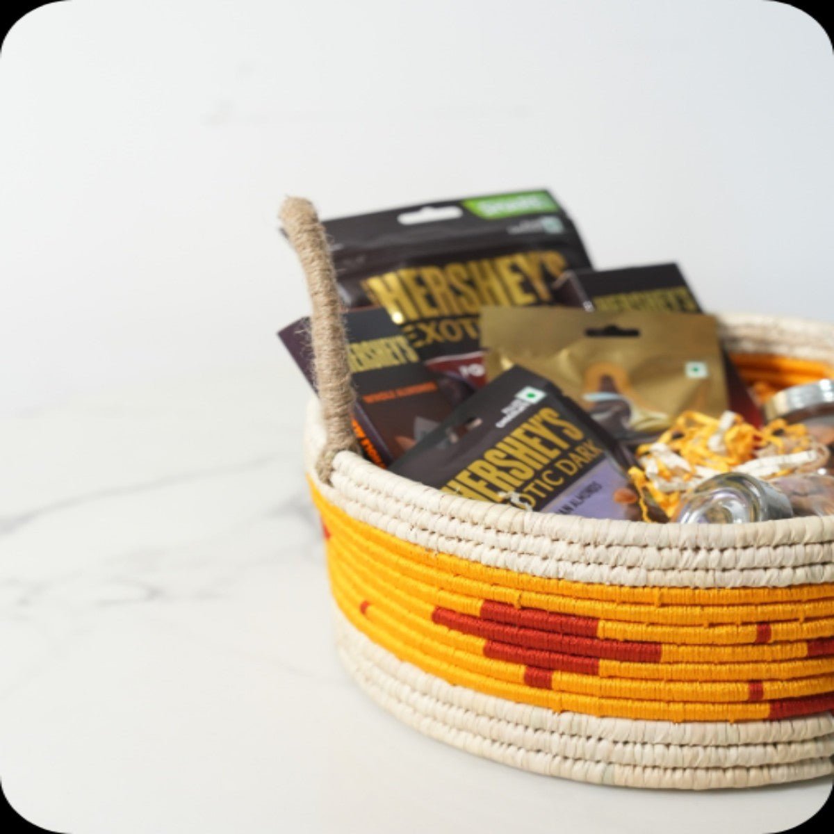 Sabai Grass Multi - purpose Basket with handle | Set of 2 – Baskets & Boxes by Swadeh available on Brown Living™. Turquoise Trail . SKU: C0_sab_00054S. Img 4.