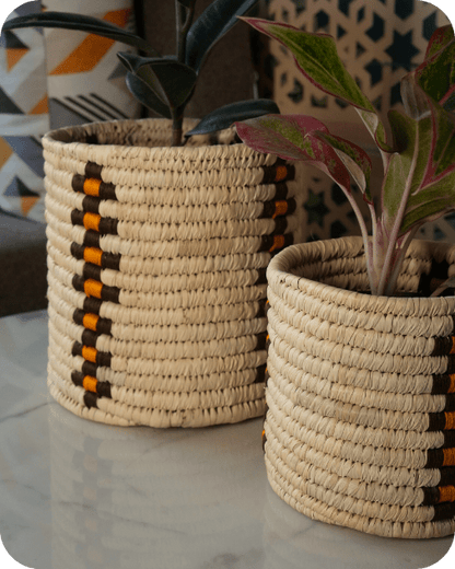 Sabai Grass Planters | Set of 2 – Baskets & Boxes on Brown Living™. SKU: C0_sab_00010. Img 10.