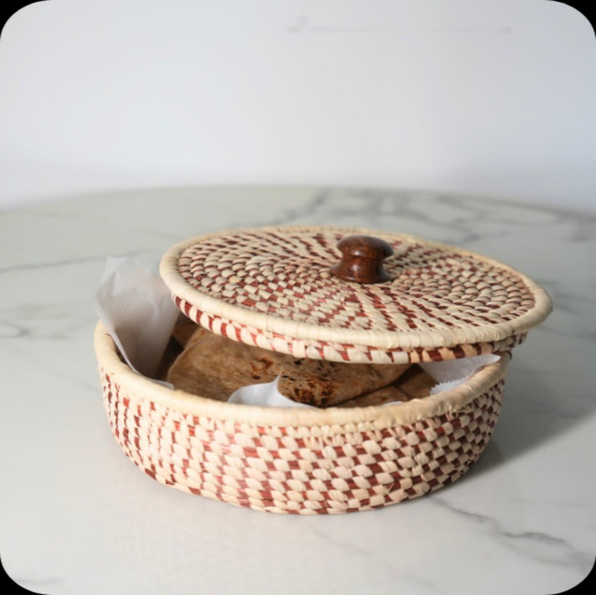Sabai Grass Roti Box – Baskets & Boxes by Swadeh available on Brown Living™. Tandoor Tales . SKU: C0_sab_00014. Img 2.