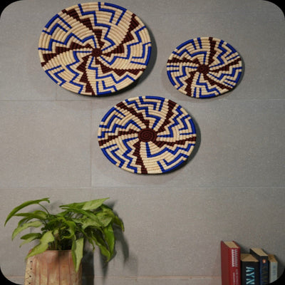 Sabai Grass Wall Plates | Set of 3 – Wall Decor on Brown Living™. SKU: C0_sab_00043. Img 5.