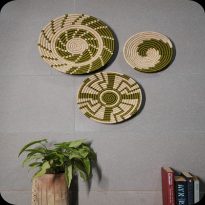 Sabai Grass Wall Plates | Set of 3 – Wall Decor by Swadeh available on Brown Living™. Echo Drift . SKU: C0_sab_00043. Img 7.